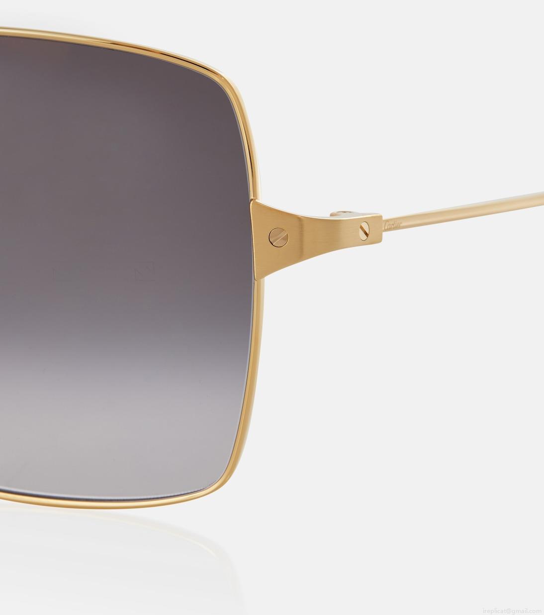 Cartier Eyewear CollectionSantos de Cartier square sunglasses Cartier Eyewear CollectionSantos de Cartier square sunglasses