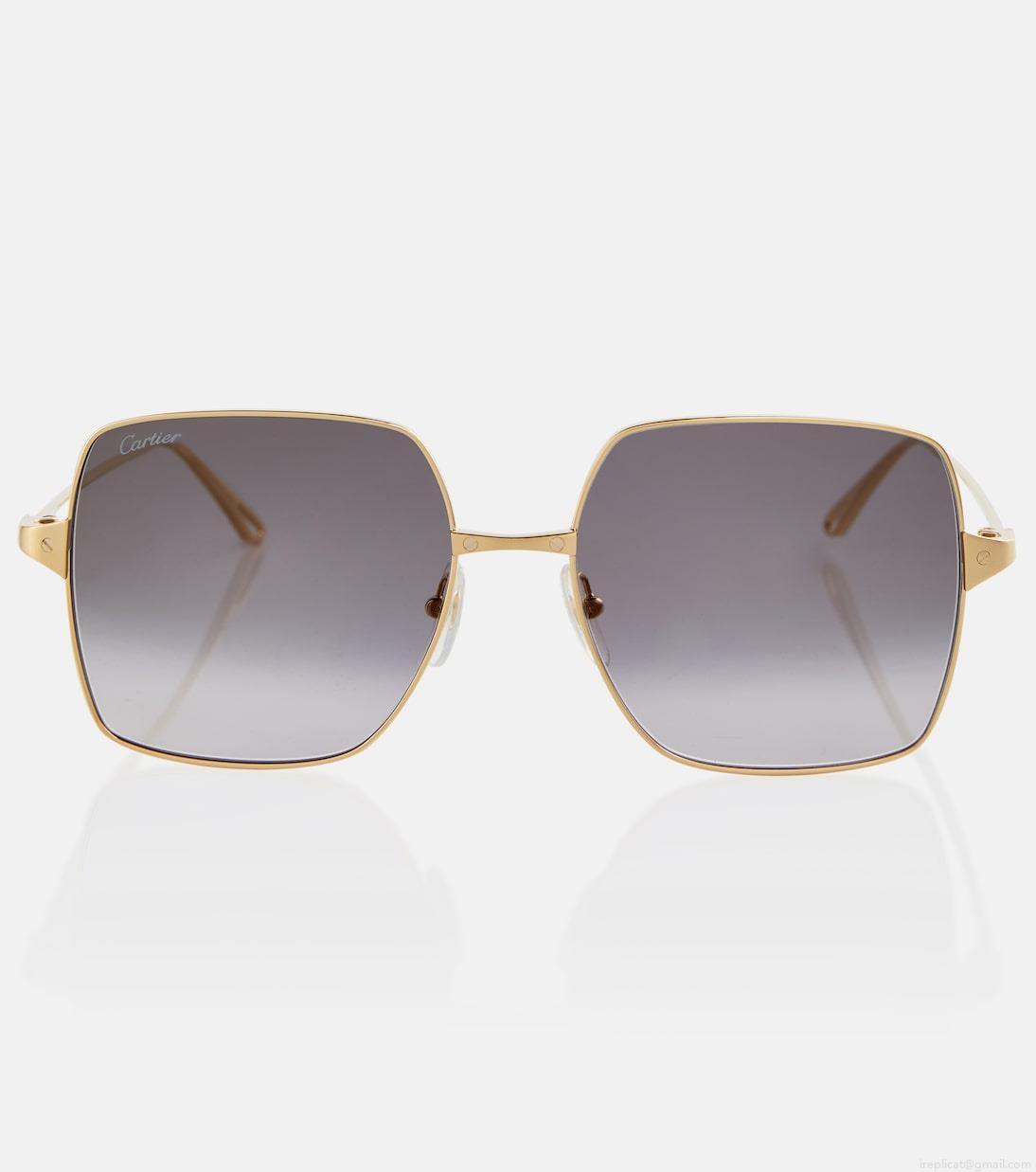 Cartier Eyewear CollectionSantos de Cartier square sunglasses Cartier Eyewear CollectionSantos de Cartier square sunglasses