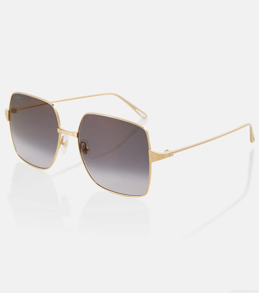 Cartier Eyewear CollectionSantos de Cartier square sunglasses Cartier Eyewear CollectionSantos de Cartier square sunglasses