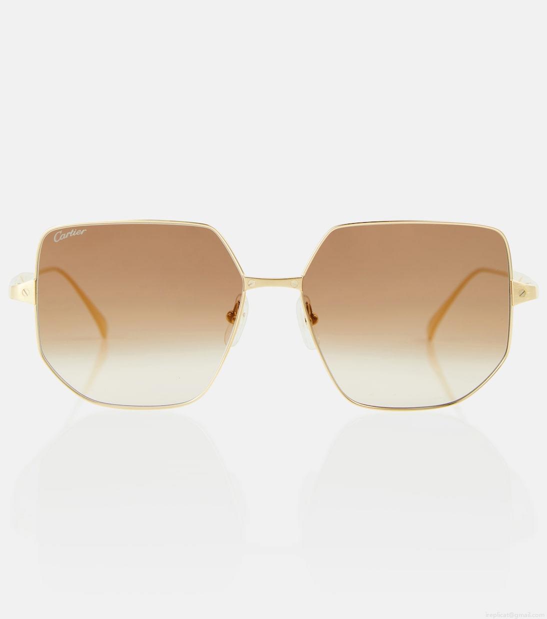 Cartier Eyewear CollectionSantos de Cartier square sunglasses Cartier Eyewear CollectionSantos de Cartier square sunglasses