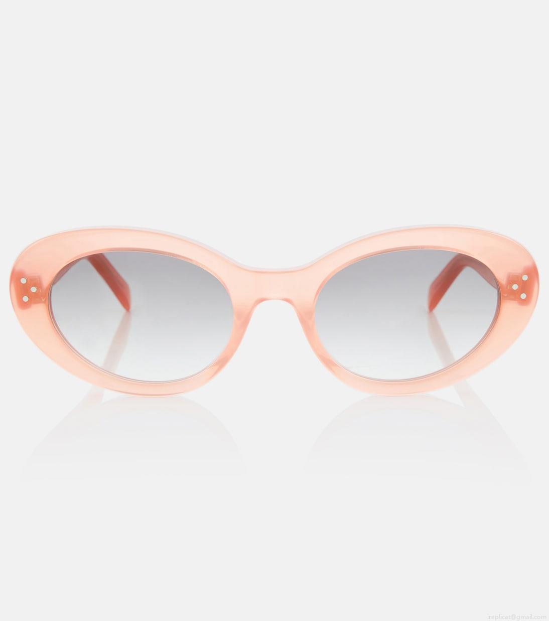 Celine EyewearTriomphe 01 oval sunglasses Celine EyewearTriomphe 01 oval sunglasses