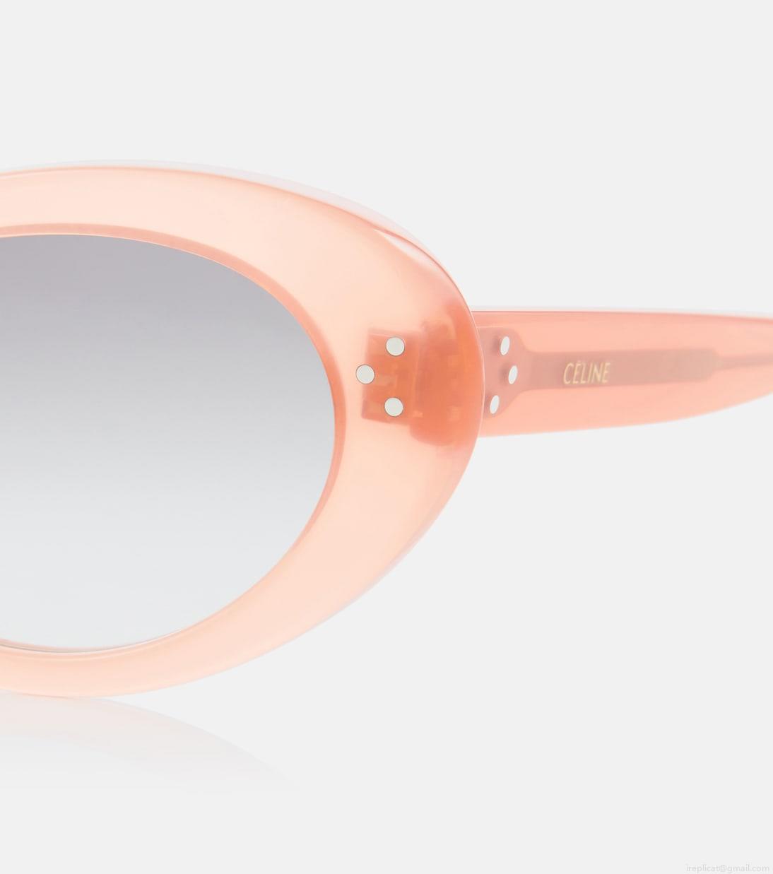 Celine EyewearTriomphe 01 oval sunglasses Celine EyewearTriomphe 01 oval sunglasses