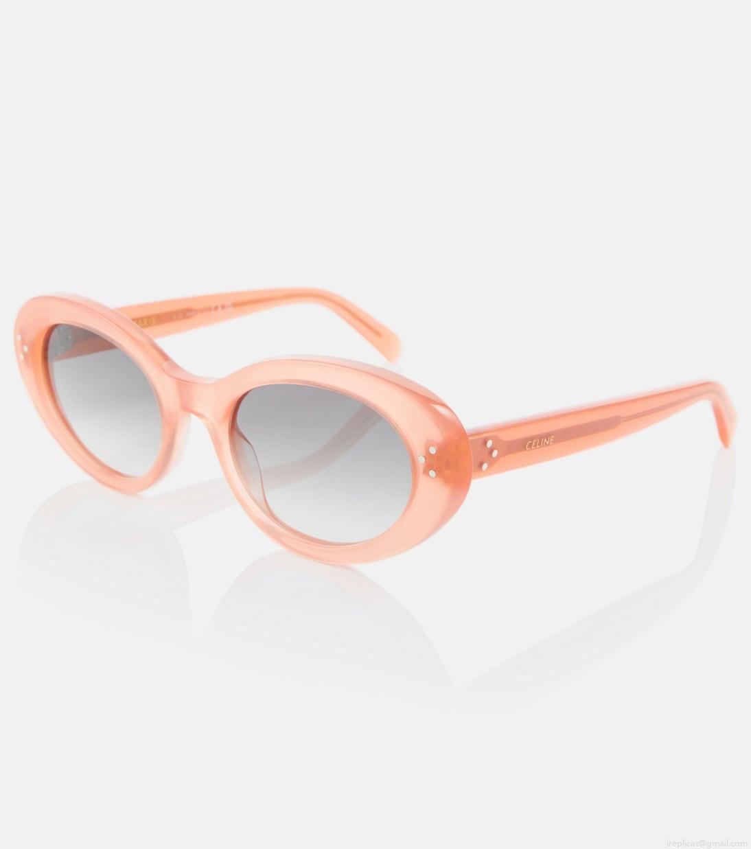 Celine EyewearTriomphe 01 oval sunglasses Celine EyewearTriomphe 01 oval sunglasses