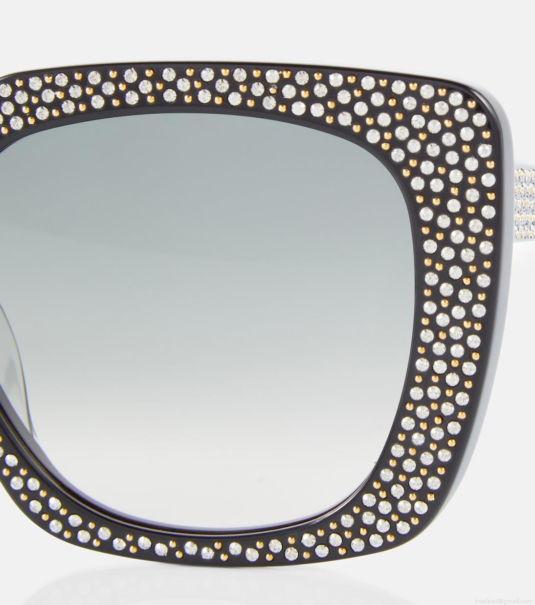Celine EyewearEmbellished square sunglasses Celine EyewearEmbellished square sunglasses