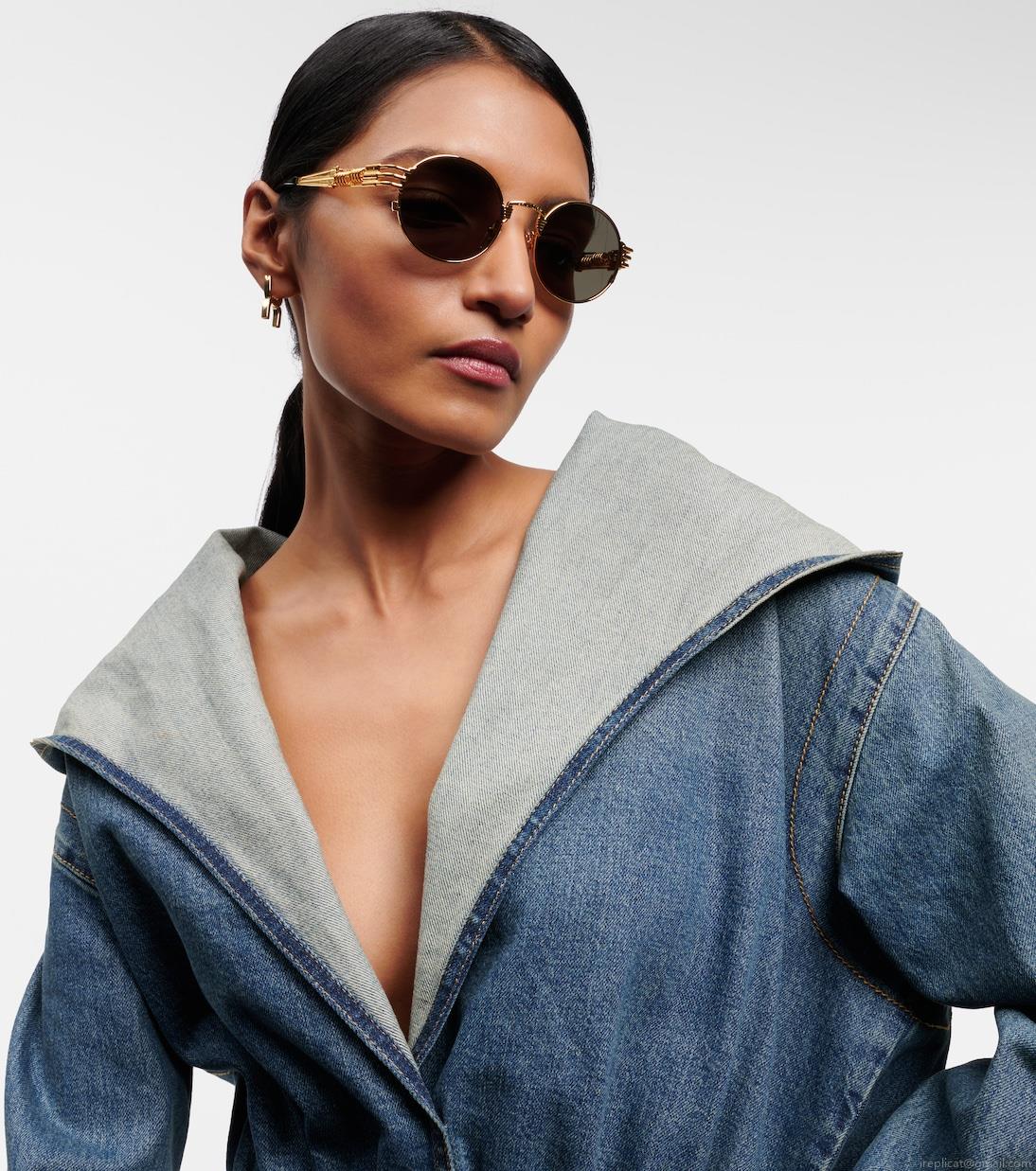 Jean Paul Gaultierx Karim Benzema 56-6106 round sunglasses Jean Paul Gaultierx Karim Benzema 56-6106 round sunglasses
