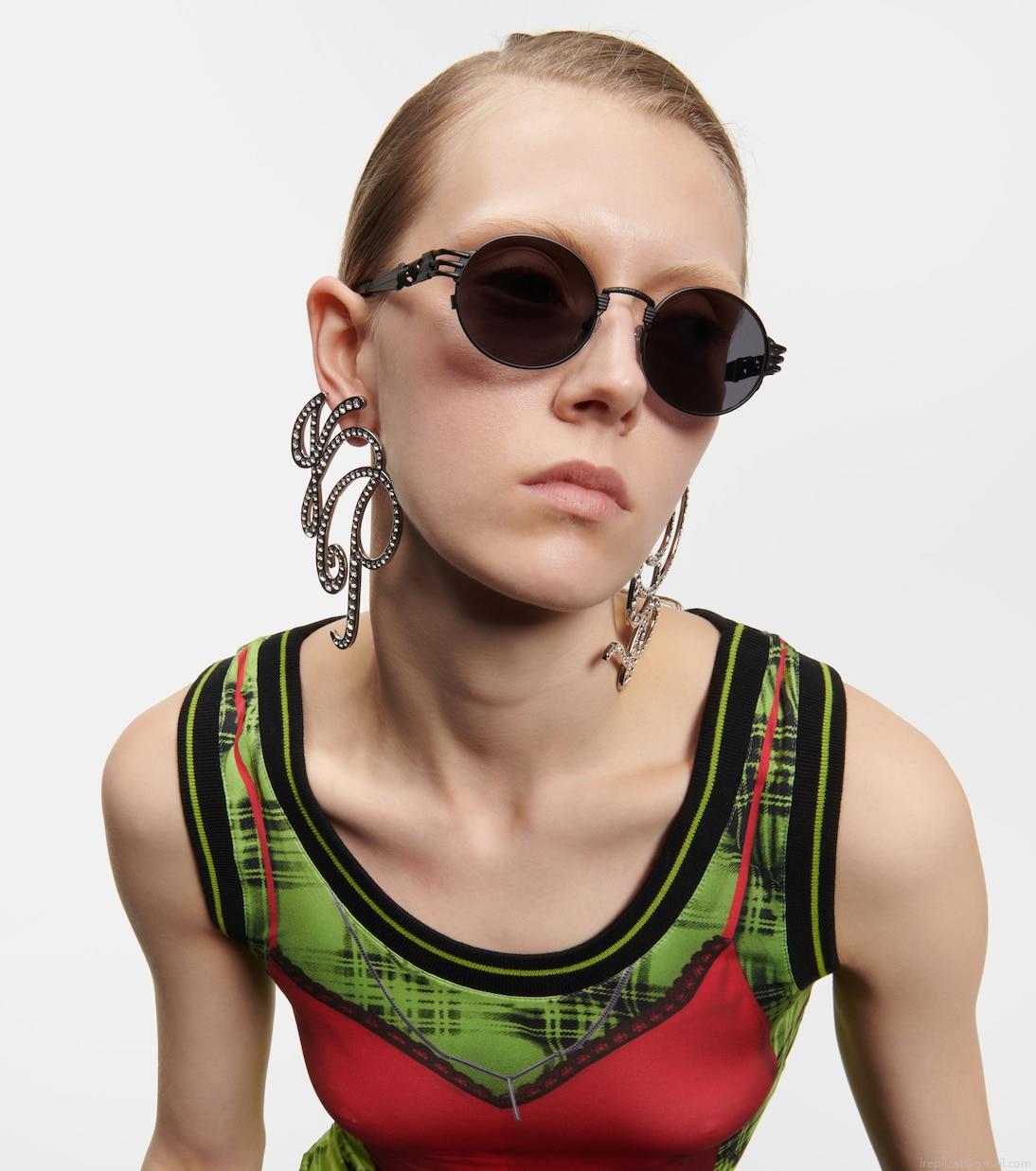 Jean Paul Gaultierx Karim Benzema 56-6106 round sunglasses Jean Paul Gaultierx Karim Benzema 56-6106 round sunglasses