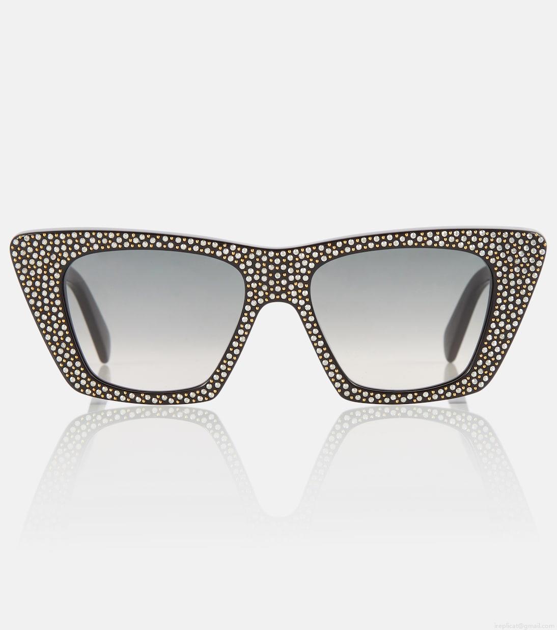 Celine EyewearEmbellished cat-eye sunglasses Celine EyewearEmbellished cat-eye sunglasses