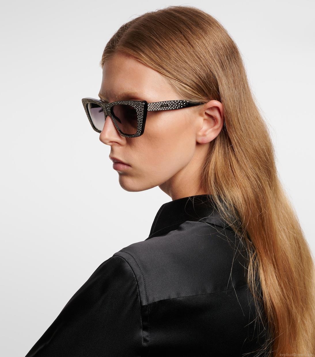 Celine EyewearEmbellished cat-eye sunglasses Celine EyewearEmbellished cat-eye sunglasses