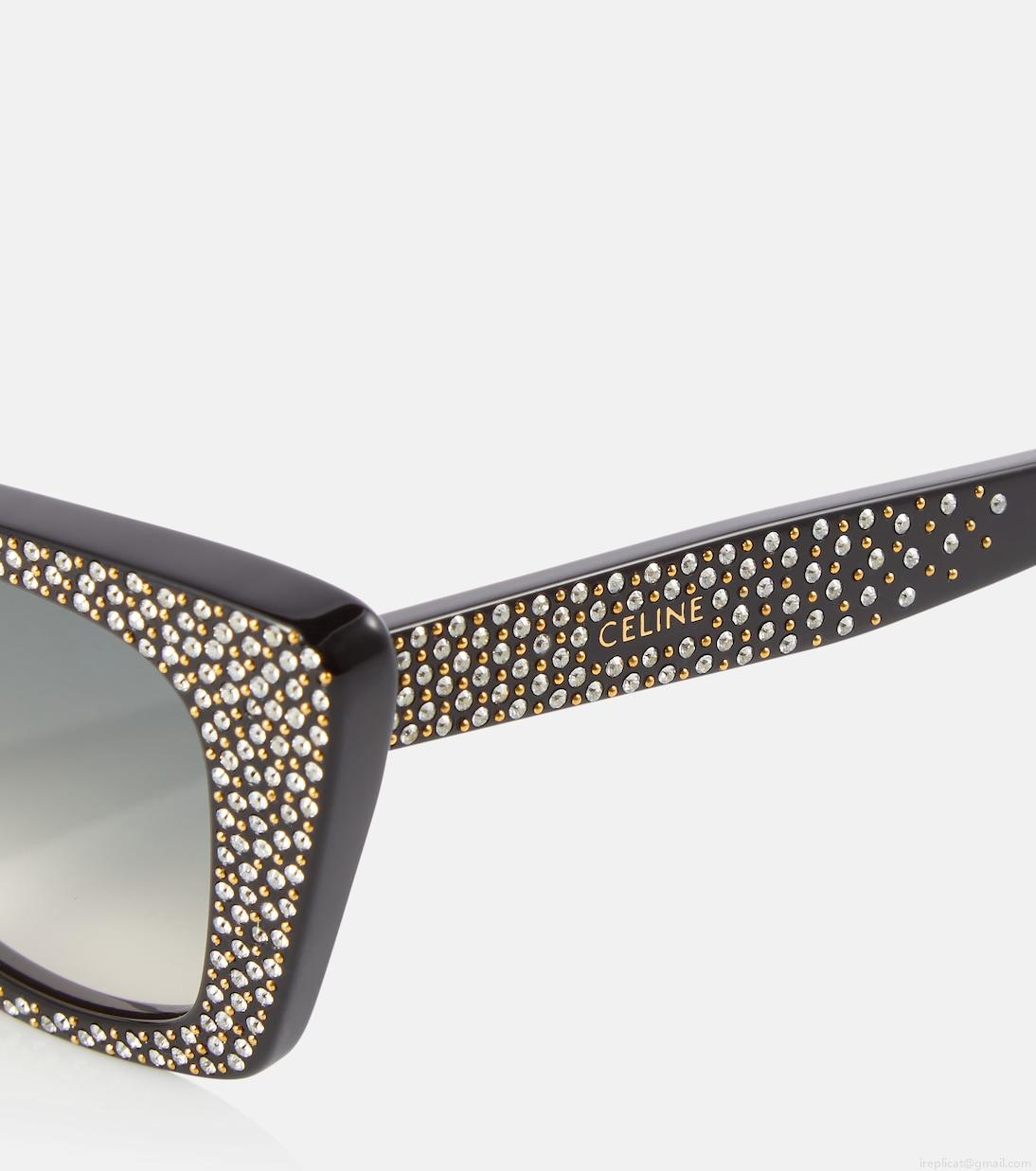 Celine EyewearEmbellished cat-eye sunglasses Celine EyewearEmbellished cat-eye sunglasses
