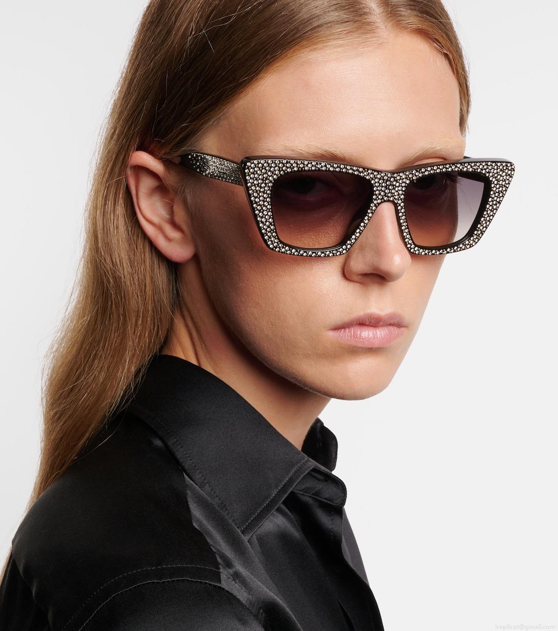 Celine EyewearEmbellished cat-eye sunglasses Celine EyewearEmbellished cat-eye sunglasses