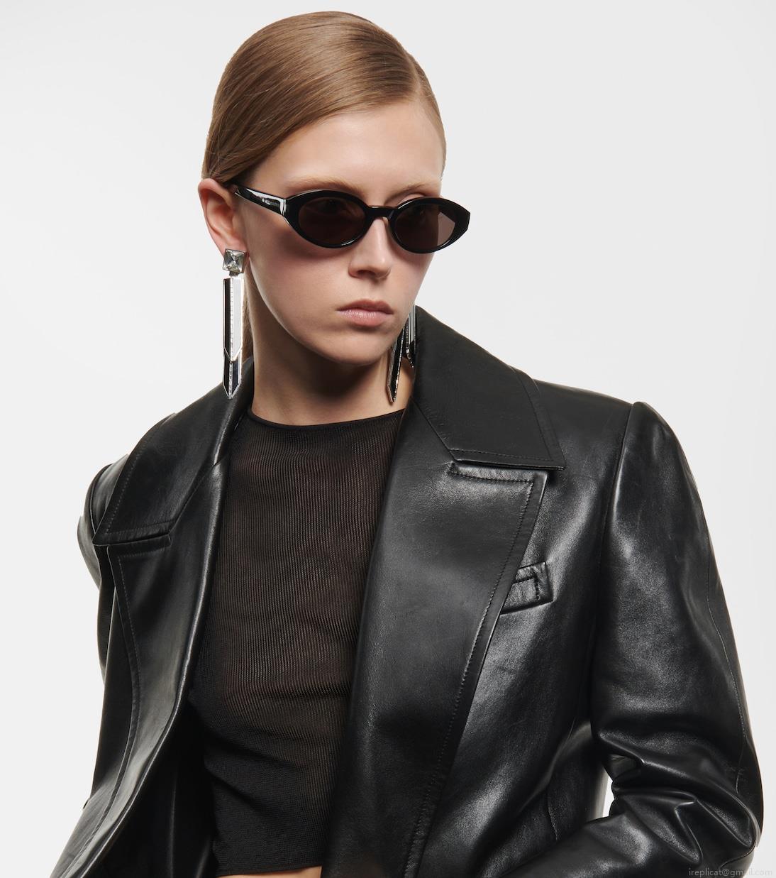 Saint LaurentOval acetate sunglasses Saint LaurentOval acetate sunglasses