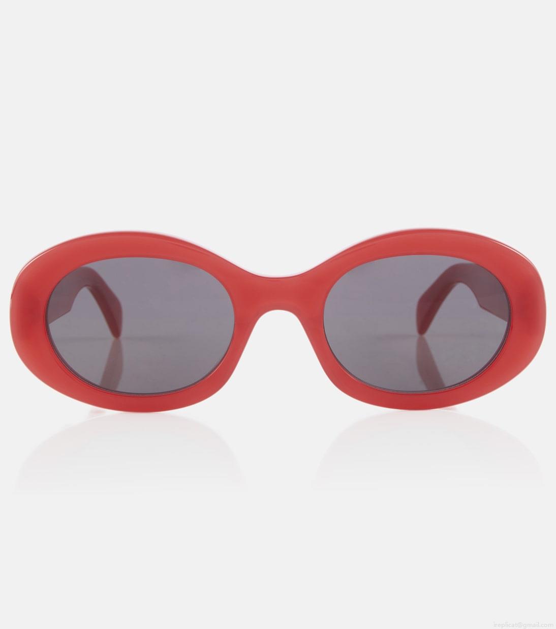 Celine EyewearTriomphe 01 oval sunglasses Celine EyewearTriomphe 01 oval sunglasses