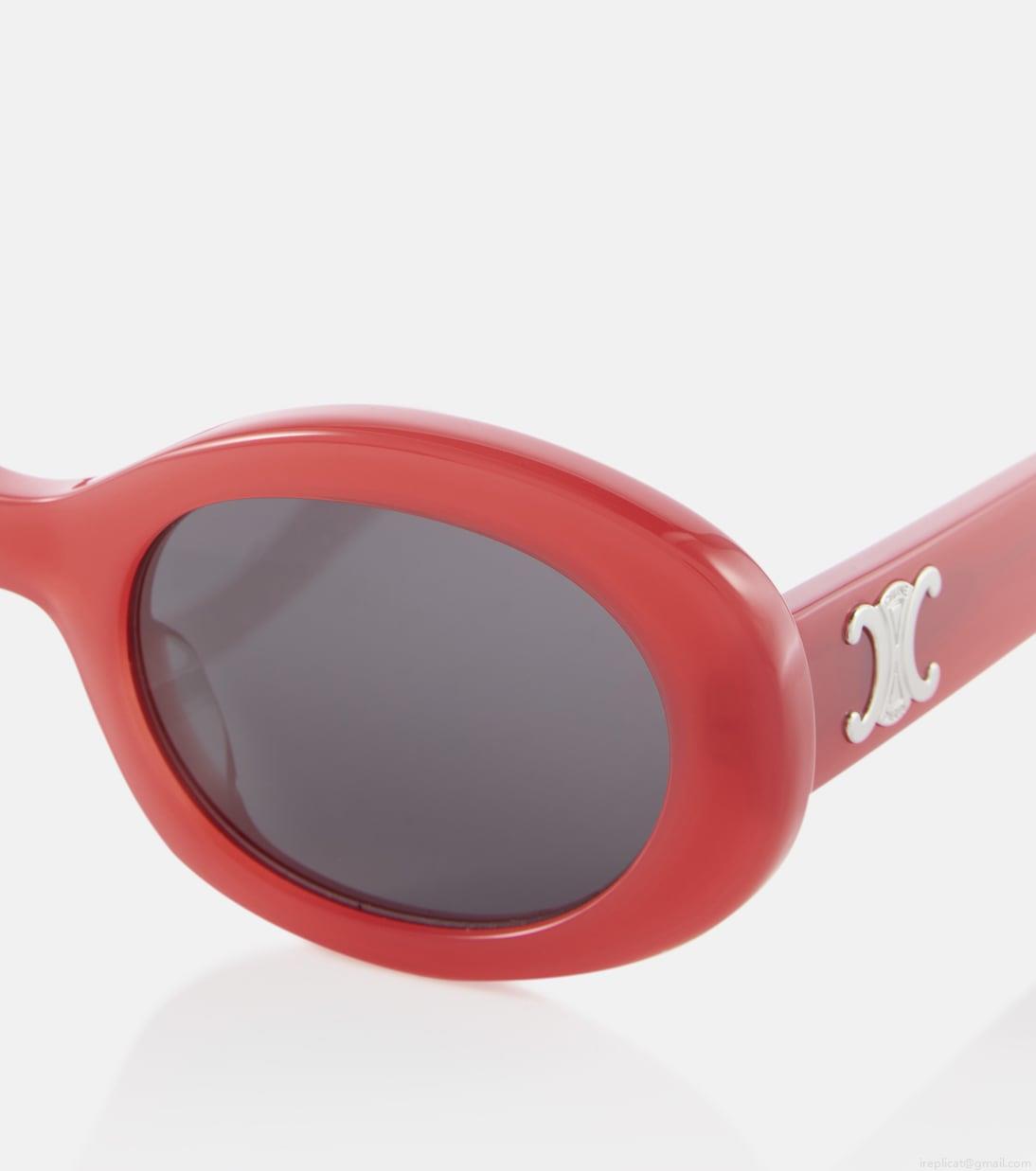 Celine EyewearTriomphe 01 oval sunglasses Celine EyewearTriomphe 01 oval sunglasses