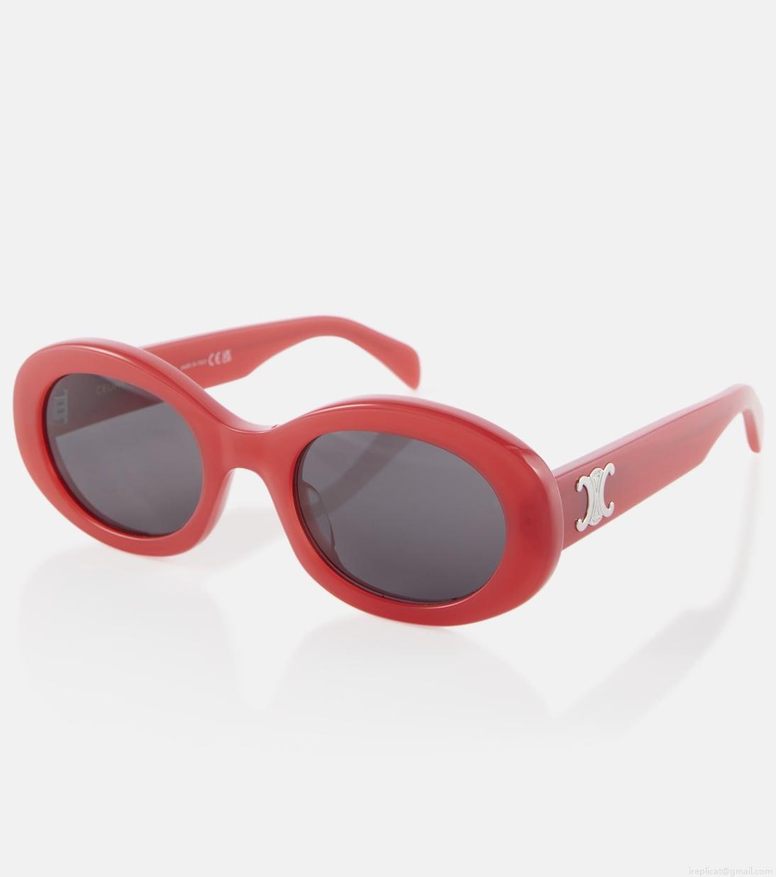 Celine EyewearTriomphe 01 oval sunglasses Celine EyewearTriomphe 01 oval sunglasses