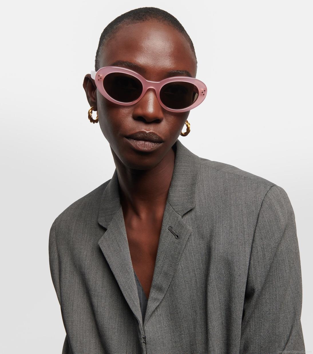 Celine EyewearBold 3 Dots oval sunglasses Celine EyewearBold 3 Dots oval sunglasses