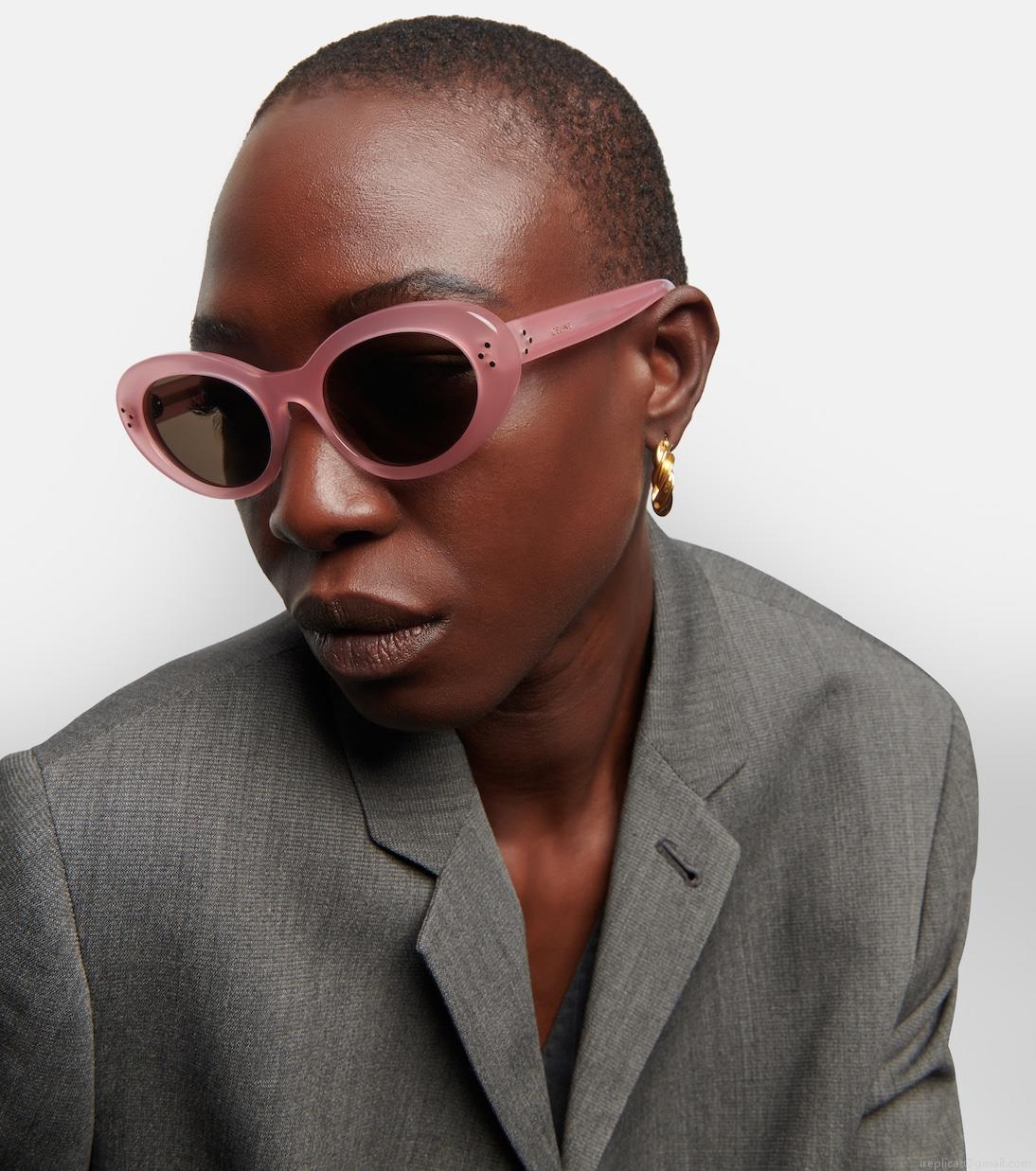 Celine EyewearBold 3 Dots oval sunglasses Celine EyewearBold 3 Dots oval sunglasses