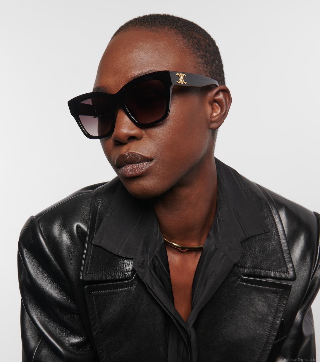 Celine EyewearTriomphe 09 cat-eye sunglasses Celine EyewearTriomphe 09 cat-eye sunglasses