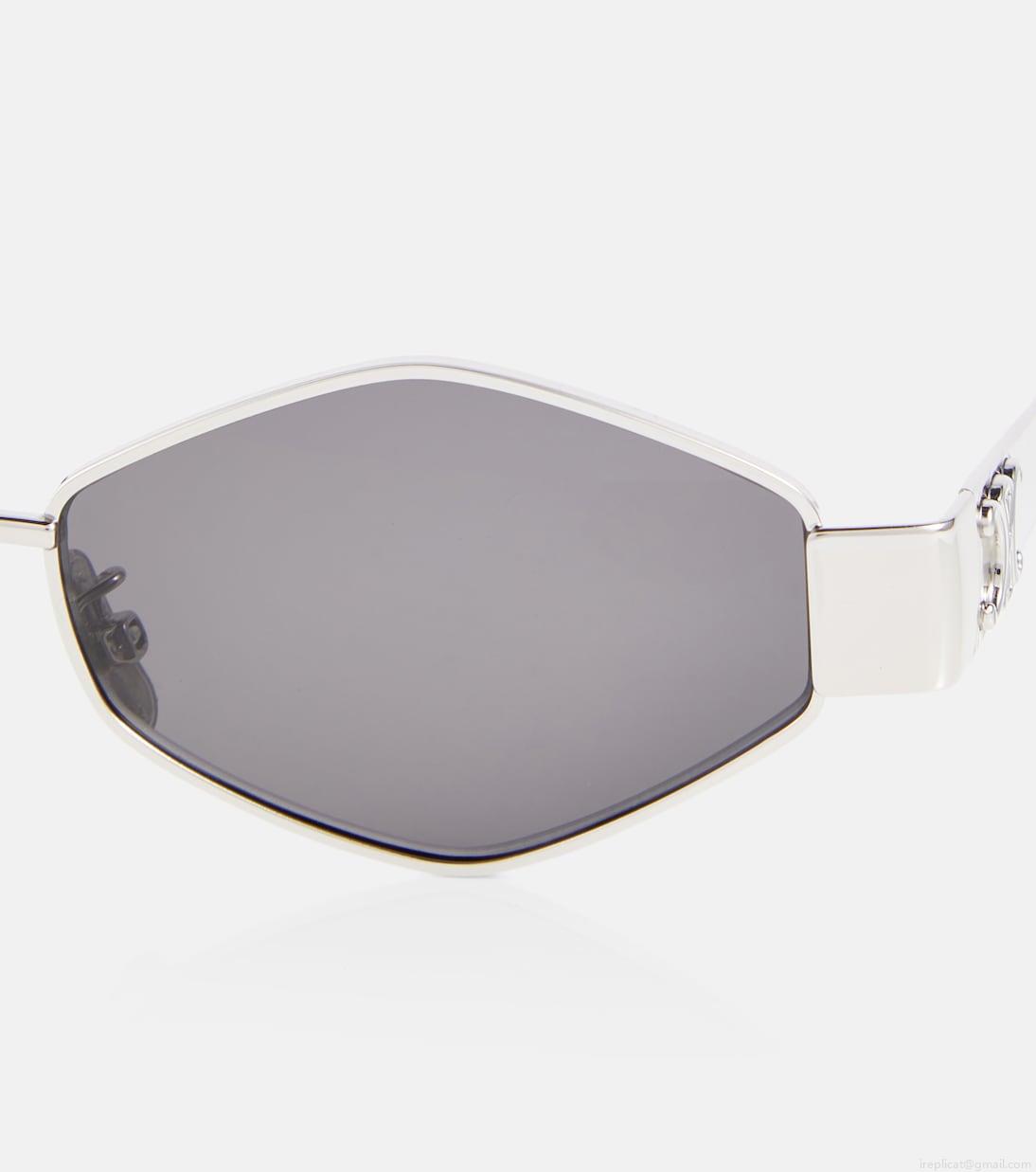 Celine EyewearTriomphe hexagonal sunglasses Celine EyewearTriomphe hexagonal sunglasses