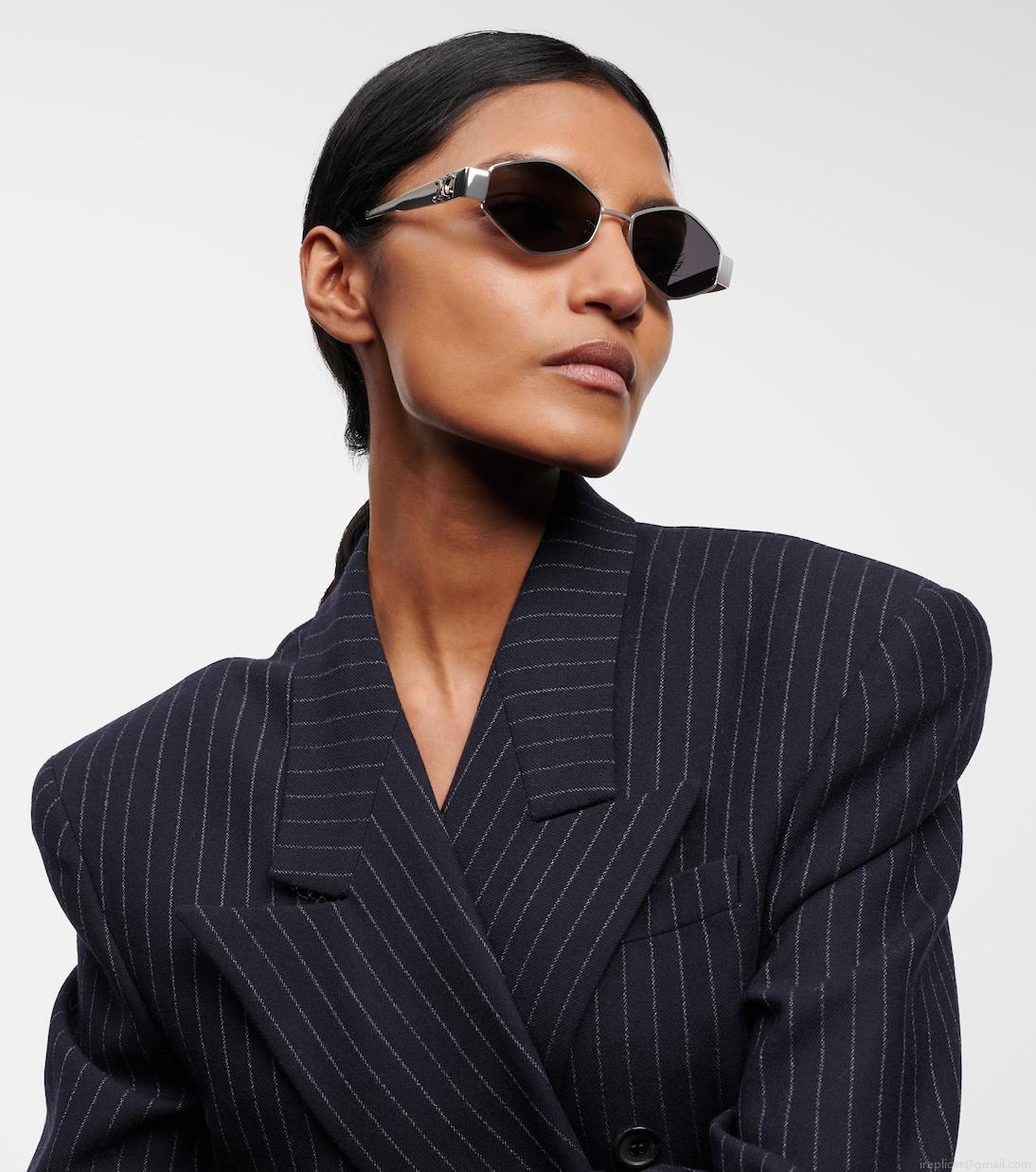 Celine EyewearTriomphe hexagonal sunglasses Celine EyewearTriomphe hexagonal sunglasses