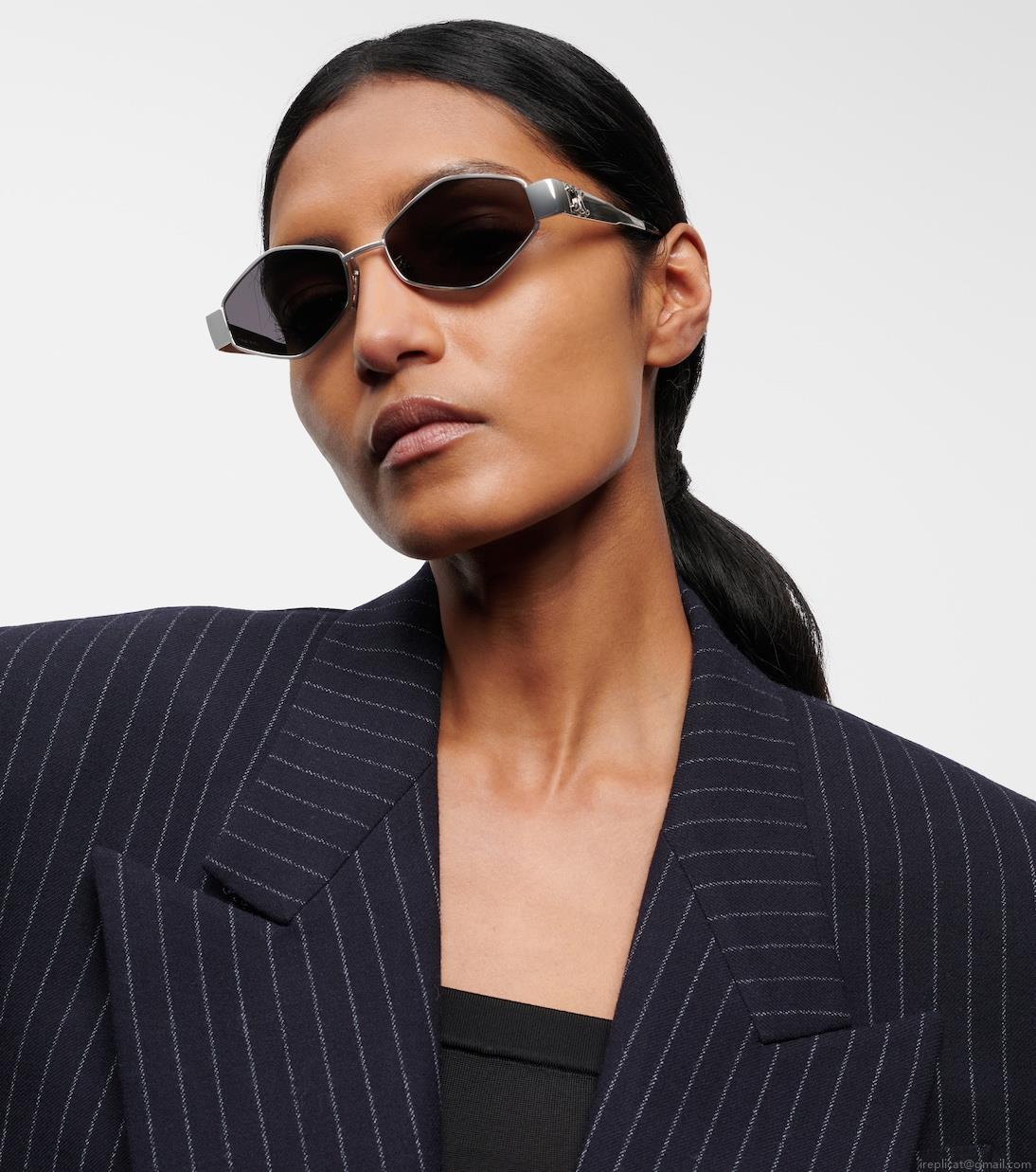Celine EyewearTriomphe hexagonal sunglasses Celine EyewearTriomphe hexagonal sunglasses