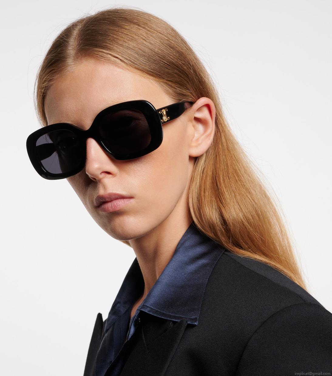 Celine EyewearTriomphe 10 square sunglasses Celine EyewearTriomphe 10 square sunglasses