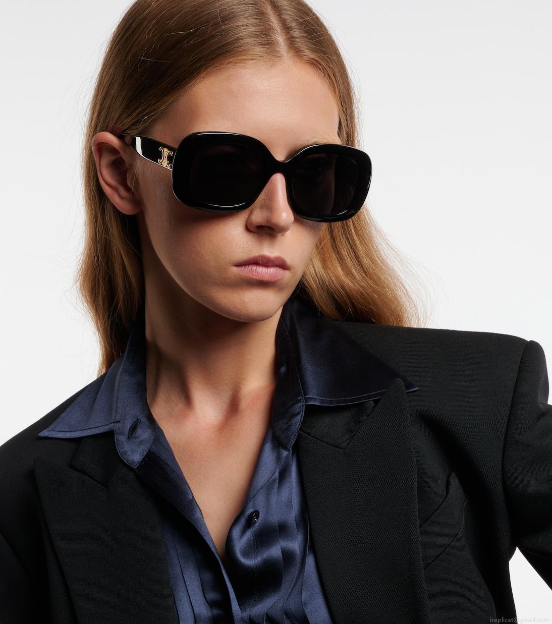 Celine EyewearTriomphe 10 square sunglasses Celine EyewearTriomphe 10 square sunglasses