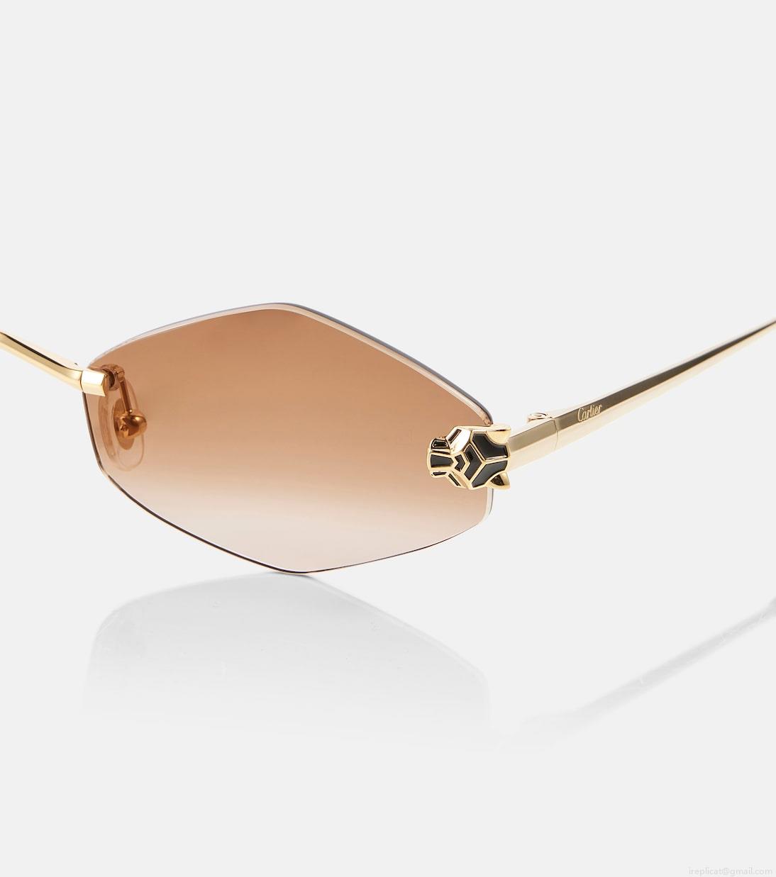 Cartier Eyewear CollectionPanthère de Cartier geometric sunglasses Cartier Eyewear CollectionPanthère de Cartier geometric sunglasses