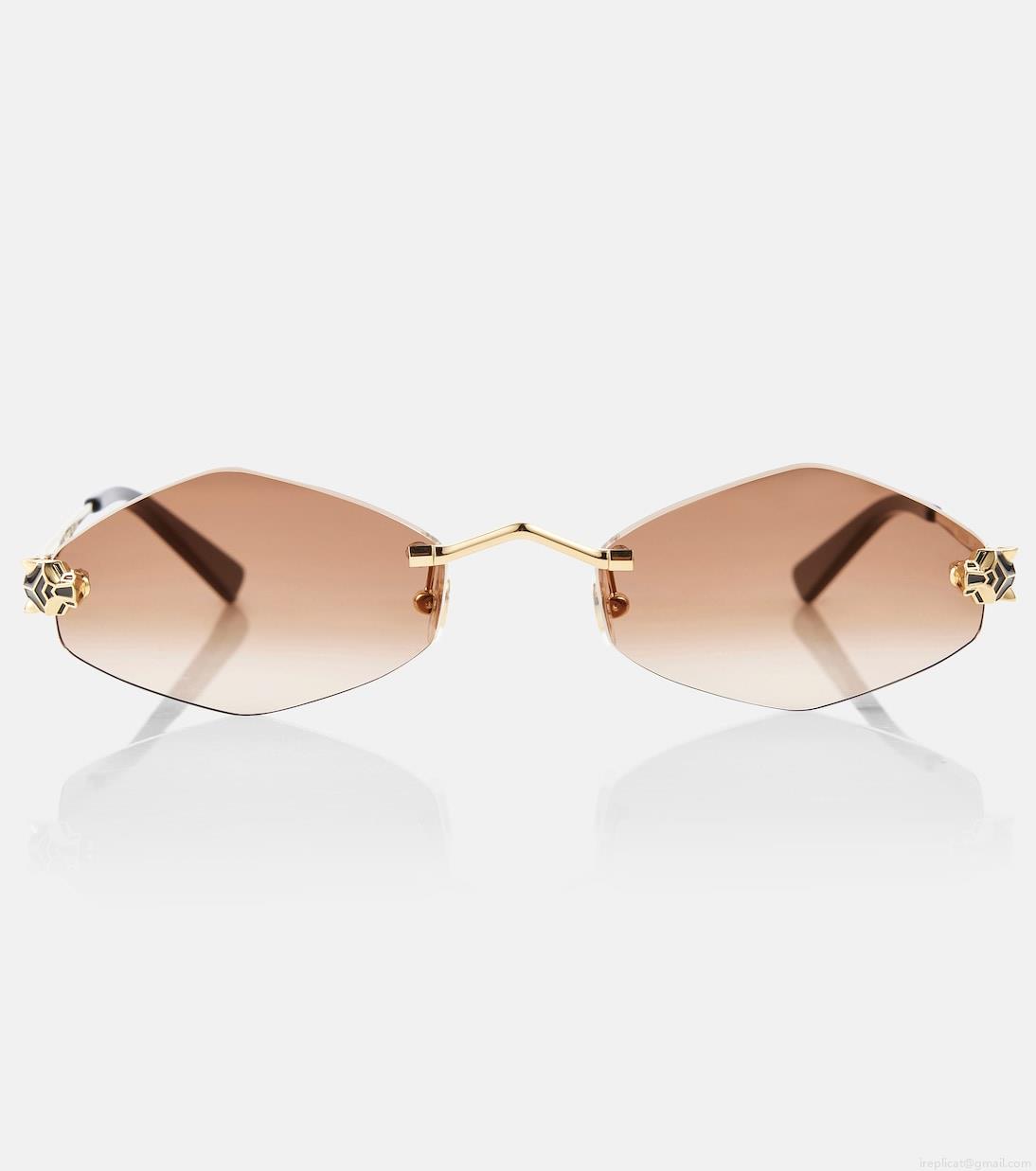 Cartier Eyewear CollectionPanthère de Cartier geometric sunglasses Cartier Eyewear CollectionPanthère de Cartier geometric sunglasses