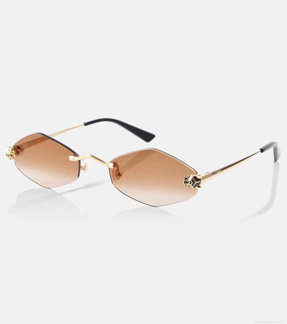 Cartier Eyewear CollectionPanthère de Cartier geometric sunglasses Cartier Eyewear CollectionPanthère de Cartier geometric sunglasses